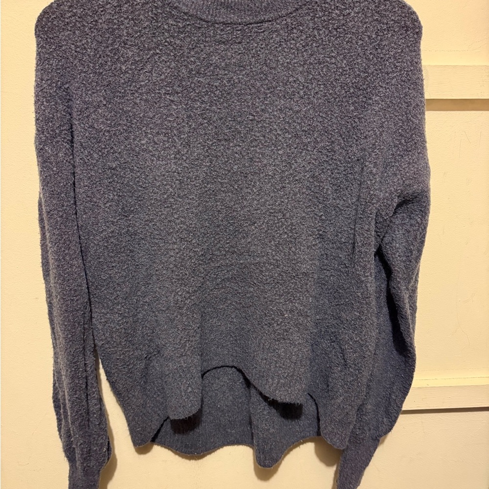 Old Navy Heathered Blue Crewneck Sweater